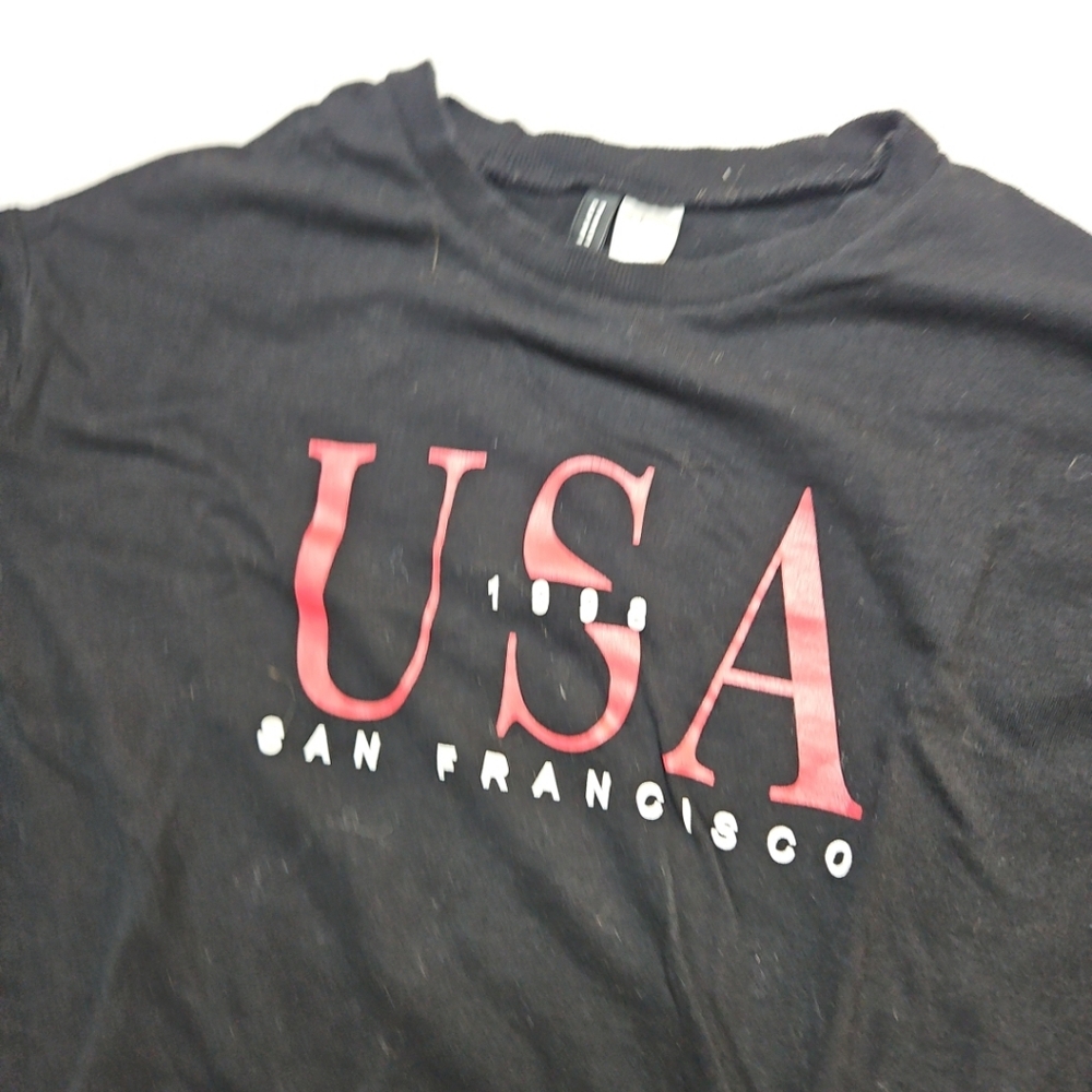 🎁 Divided H&M, USA San Francisco 1998, Women S, Activewear Sweater, Pre-owned - Picture 2 of 12